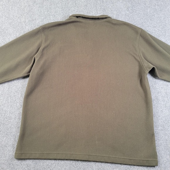 North Face Pullover Mens XL Glacier Fleece Textured Waffle-Grid TKA 100 USA 90s - Picture 2 of 8